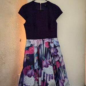 Ted Baker Pleated Fit and Flare Midi Dress for Weddings